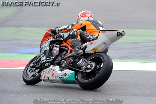2010-05-08 Monza 0177 - La Roggia - Superstock 1000 - Free Practice - Nico Vivarelli -  KTM 1190 RC8 R